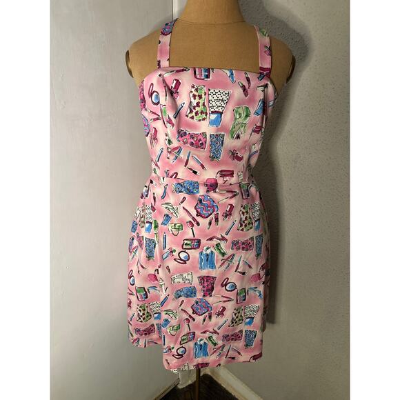 Danny & Nicole Graphic Halter Print Dress Size 4P Petite - Picture 1 of 10